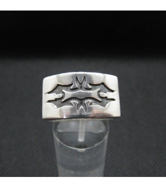 R002071 Sterling Silver Men Ring Genuine Solid Hallmarked 925 Handmade